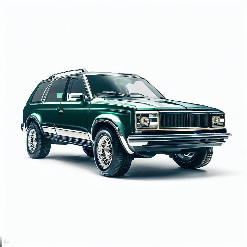 Green American Jeep Cherokee SUV