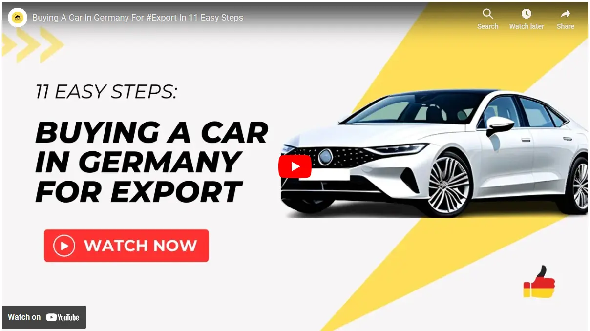 Vehicle importation and Buying A Car In Germany