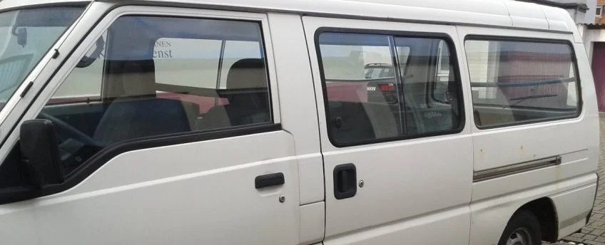 You can still import this classic MPV Mitsubushi L300 Bus into Aba from Germany