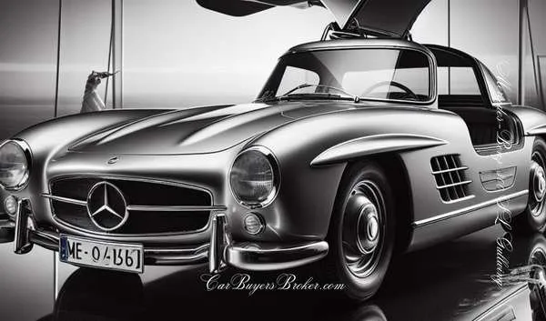 AI generated Mercedes Benz 300 SL Gullwing picture